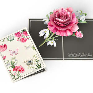 Carte de vœux élégante saisonnière 3D <span class=keywords><strong>pop</strong></span>-up avec fleurs découpées au laser et enveloppe premium pour anniversaire, fête des Mères - Product Image 6