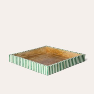 Bandeja para servir con incrustaciones de hueso clásico de estilo Vintage, diseños sostenibles, bandeja para servir con incrustaciones de hueso Rectangular, decoración elegante para mesa de comedor - Product Image 3