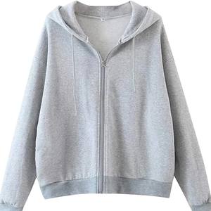 Sweats à capuche à manches longues pour femmes de haute qualité Impression personnalisée haut de gamme sur des sweats en cuir uni respirant pour une utilisation en extérieur - Product Image 2