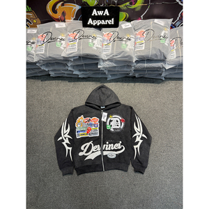 Sudaderas con cremallera para hombre de último diseño de calidad superior para ropa informal 2025 nuevas sudaderas con cremallera para hombre en cantidad a granel - Product Image 5