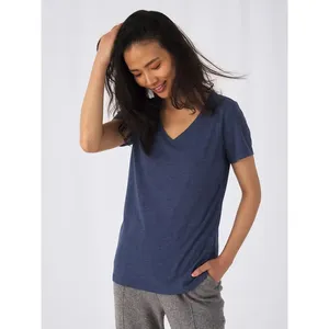 T-shirt promotionnel personnalisé en tissu mélangé pour femmes, idéal pour le merchandising - Product Image 3