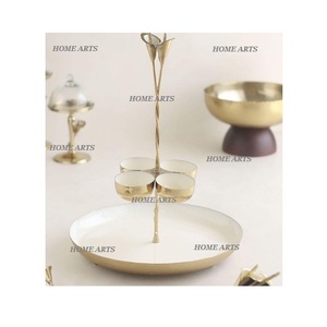 Support à gâteau à dessert en acier inoxydable à 2 niveaux, taille personnalisée, forme ronde, chocolat, en vrac - Product Image 6