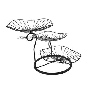 Nouvelle corbeille à fruits en métal de qualité supérieure au design tendance pour les cuisines rustiques et modernes avec des motifs floraux décoratifs - Product Image 4