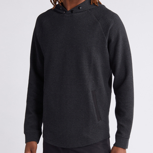 Waffle Sudaderas con capucha para hombre Sudadera de algodón de bambú con capucha Sudaderas con capucha personalizadas para hombres Sudadera con capucha de gran tamaño para hombres - Product Image 5