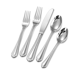 Ensemble de couverts modernes avec miroir couverts élégants en acier inoxydable argenté pour un usage quotidien avec finition miroir pour les cadeaux d'affaires - Product Image 1