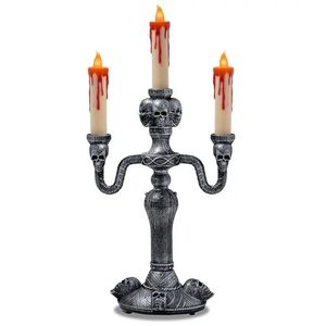 Candélabre en métal antique, centre de table décoratif pour mariage, décoration de table de Noël, design moderne, couleur or argent, fait à la main - Product Image 4