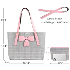 Personnalisé en cuir véritable fait à la main fermeture à glissière Shopping sac à bandoulière dames poignée supérieure femmes sac - Product Image 6