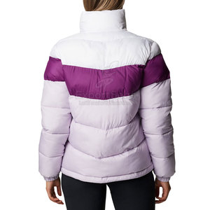 Veste matelassée chaude et douce avec fermeture éclair complète et poches Veste matelassée de style classique avec coutures matelassées - Product Image 4