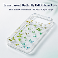 Étui de téléphone magnétique IMD électroplaqué TPU+TPE pour 18 18 Air 18 Pro 18 Pro Max Anti-empreintes digitales Antichoc Coussin d'air