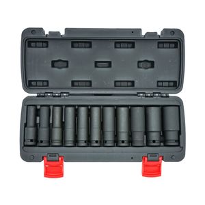 Juego de Llaves de Impacto Profesionales de 1/2\" SAE/MÉTRICAS, 11 Piezas, Personalizables, Producto Metálico OEM, Juego de Llaves de Impacto Profundas - Product Image 2