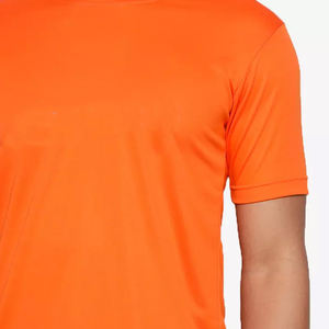 เสื้อยืดคอตตอนไมโครไฟเบอร์ของผู้ชายแบบแห้งเร็วระบายอากาศได้ดีสไตล์ลำลองทำโลโก้ได้สีพื้นพิมพ์ลาย - Product Image 3