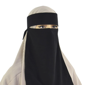 Nueva llegada árabe Niqab Hijab bufanda con cubierta facial Niqab Amira Hijab cobertura completa Niqab - Product Image 6