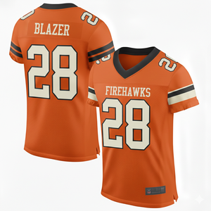 Camiseta de Fútbol Americano Personalizada de Chicago, Diseño 2026, Rayas, Manga Corta, Transpirable, Logotipo Frontal - Product Image 3