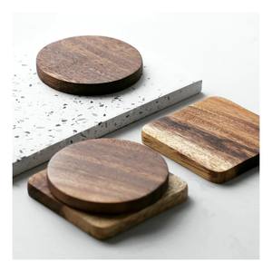 Acacia Cup <b>Placemat</b> <b>Wooden</b> Blank Coasters Eco Friendly Sustainable Wood coaster Drinkware Supplies - Product Image 1