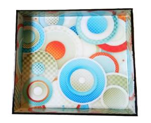 Tableros de MDF de diseño de tendencia, bandeja para servir con impresiones de esmalte Vintage, bandeja para servir té y café, bandejas impresas esmaltadas hechas a mano - Product Image 1