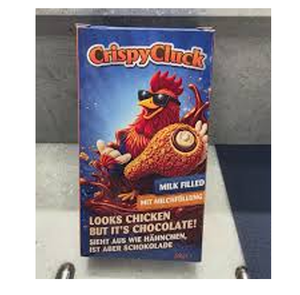 Chocolat en forme de poulet frit croustillant en gros, 48g, carton de 24 unités, poids net 1,152kg - Product Image 6