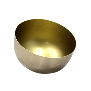 Amazing Design Iron Round Shape Food Serving Bowl Gold Finished Kitchen & <b>Tabletop</b> Serving & Decorative Bowls Handmade Bulk - Product Image 1