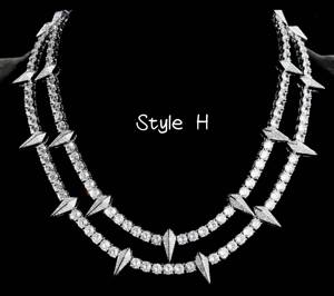 Unisex Personalized Handcrafted Masterpiece Marquise Cut Moissanite Necklace <b>Infinity</b> Symbol with Cuban Link Chain Gold Plated - Product Image 2