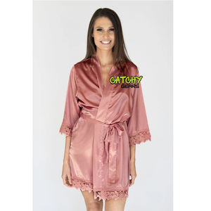 Nueva bata de estilo étnico con estampado Floral de alta calidad superventas elegante vestido musulmán de encaje bordado - Product Image 3