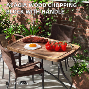 Tabla de Cortar de Madera de Acacia y Mármol de Primera Calidad, Duradera - Product Image 6