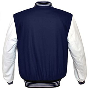 Personnalisé bonne qualité 2025 nouveaux hommes veste universitaire haute qualité Logo personnalisé grande taille différente et couleur blouson aviateur - Product Image 3