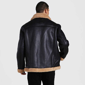 Fast Delivery Customized Packing Good Quality <b>Men's</b> Leather Bomber <b>Jackets</b> Street Style Winter Collection Leather Bomber <b>Jackets</b> - Product Image 2