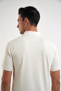 Men's Fashion Zip Polo Shirt Short Sleeve Premium Quality Custom Logo Service Pique Fabric Collar Design Breathable Moisture - Product Image 4
