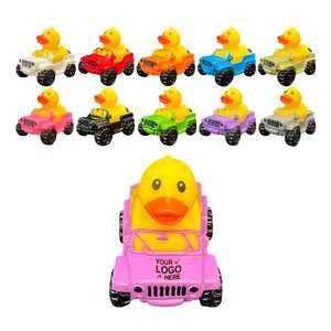 All'ingrosso Logo personalizzato Jeep Duck giocattoli da bagno nuovo Design grande PVC giocattoli colori classici OEM classico Jeep gomma anatra <span class=keywords><strong>per</strong></span> le imprese - Product Image 3