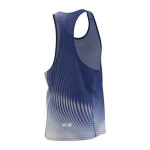 เสื้อกล้ามผู้ชายแบบ Racerback สีฟ้ารุ่งอรุณ โพลีเอสเตอร์ 100% พิมพ์ลายดิจิตอลด้วยเทคนิค Sublimation Transfer - Product Image 3