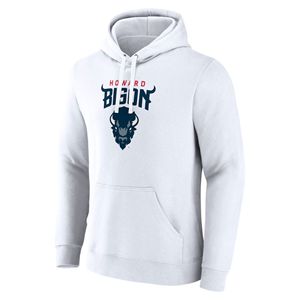 Howard University Bison Sudadera con capucha blanca Premium 100% algodón HBCU ropa personalizada serigrafía bordado tejido técnica sólido - Product Image 2