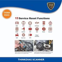 Thinktool pembaca kode OBD2, pemindai diagnostik 12-24v dengan Diagzone mendukung sistem operasi Android Rusia Spanyol