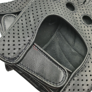 Gants demi-doigts en cuir véritable avec logo personnalisé Hiver Chaud Doux Confortable Mode Conduite Fabricant d'usure quotidienne - Product Image 2