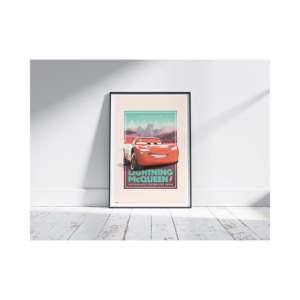 Vintage Pixar Cars <b>Poster</b> Paper Wall Decor - Product Image 3