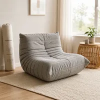 Fauteuils poufs sans structure pour adultes, en mousse compressée sous vide, pour salon intérieur, vente en gros