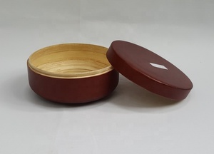 Bols en bambou écologiques MIFAVN avec couvercle, design minimaliste, finition polie, vaisselle en gros provenant de Hanoï, Vietnam - Product Image 5