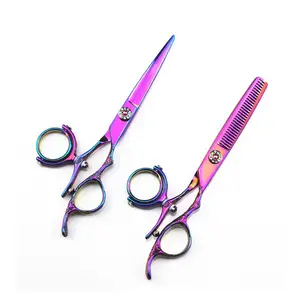 Swivel Thumb Hair Cutting Shears, 6 Inch Swivel Scissors Fly Scissors Hairdressing Barber Swivel Shears