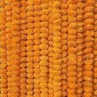 Karangan bunga Marigold buatan senar Dekorasi Pernikahan India bunga Diwali pesta Festival Natal dekorasi karangan bunga