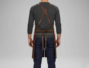 Delantal de cuero vacuno para forja, de grado industrial, ropa de trabajo de seguridad, protección a prueba de olores para taller de fundición de metales - Product Image 5