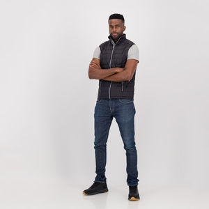 Chaqueta de invierno con logotipo personalizado, chaleco ligero, abrigo cálido para invierno con cremallera, chaleco acolchado sin mangas, chaleco transpirable de talla grande para hombre - Product Image 2