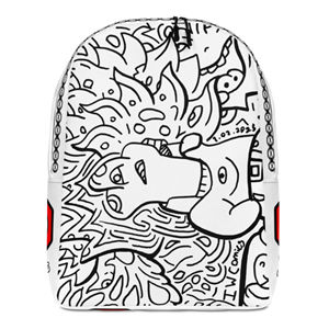 IW Comics # 10 Zaini Minimalisti da Viaggio con Chiusura a Cerniera e Design Cartoon - Product Image 1