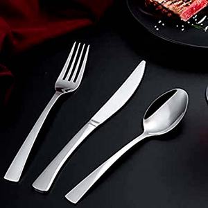 Portugal Elegant <b>Gold</b> Matt Fork Spoon <b>Cutlery</b> Modern Full Flat New Design Handle Knives and Spoon Fork <b>Cutlery</b> <b>Set</b> - Product Image 3