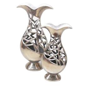 Jarrón de Flores de Diseño Personalizado Más Vendido para Centros de Mesa de Boda, Jarrones de Flores de Metal con Acabado Brillante, Artículo para Uso como Maceta - Product Image 5