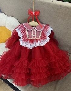 Vestido de princesa de otoño para niña Lolita Vestido para niños Primavera y niña de un año - Product Image 6