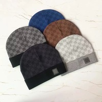 Bonnets imperméables de luxe pour hommes et femmes, chapeaux d'hiver chauds, casquettes, logo personnalisé, couvre-chefs de créateur à la mode pour les affaires