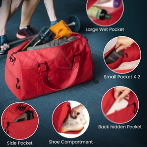 กระเป๋าทรงดัฟเฟิลกันแบบลำลองกระเป๋าหนังสินค้ามาใหม่ - Product Image 4