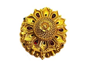 Portalápices estacionario de trabajo de latón y nácar Soporte de bolígrafo de forma redonda de metal chapado en oro en razonable - Product Image 6