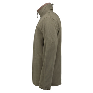 Tendance Veste polaire douce fermeture éclair complète avec col montant Veste pour hommes Mustave léger chaud respirant avec logo personnalisé - Product Image 5