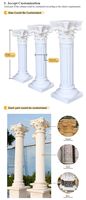 Colonnes en marbre massif sculptées à la main pour la structure extérieure des pavillons et salles, soutien structurel, architecture moderne, projets extérieurs HAYAT