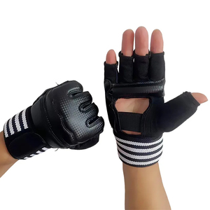 All'ingrosso guanti da combattimento Taekwondo a mezze <span class=keywords><strong>dita</strong></span> di migliore qualità personalizzati in pelle Unisex con <span class=keywords><strong>protezione</strong></span> eccellente - Product Image 3