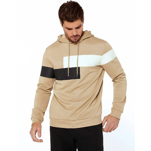 Sudadera con Capucha de Diseño Moderno, Corte Regular, Bolsillo Tipo Canguro, Felpa Ecológica, Color Blanco - Product Image 1